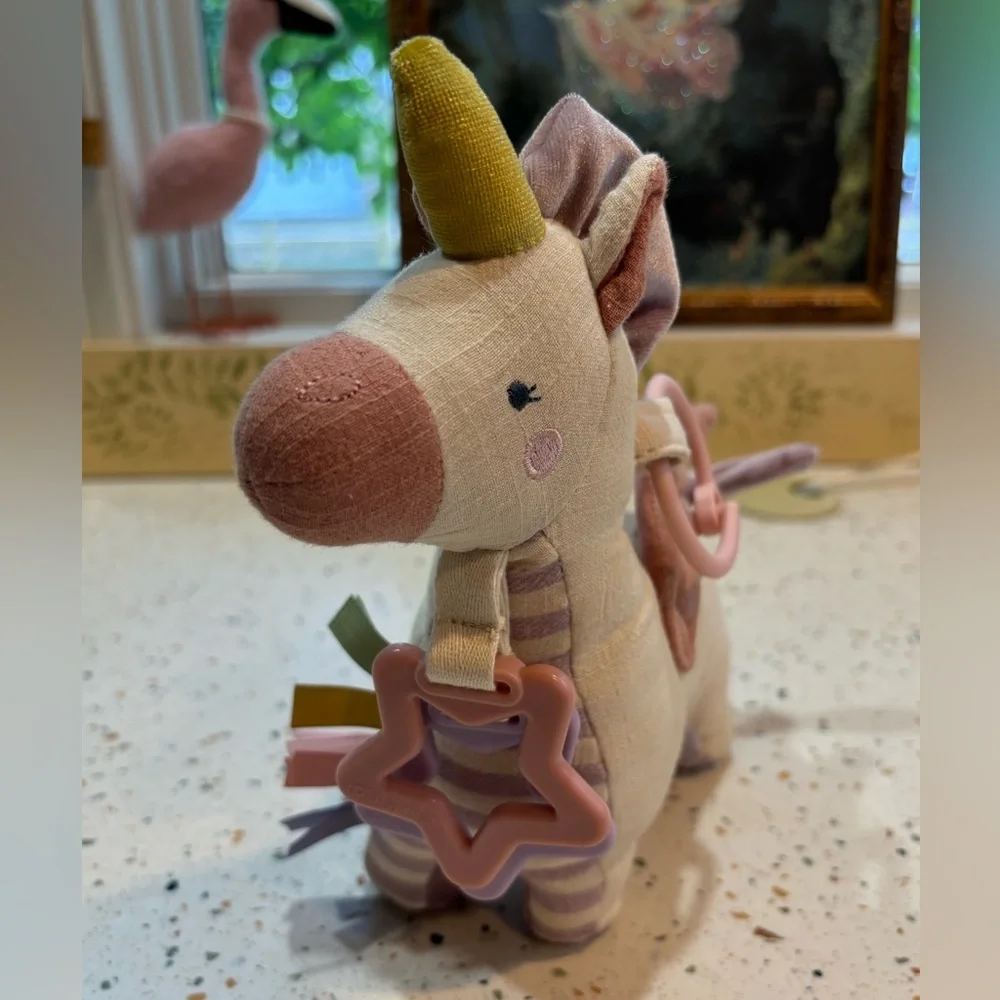 Itzy Ritzy Unicorn Baby‎ Toy Plush Crinkle Sensory Tags